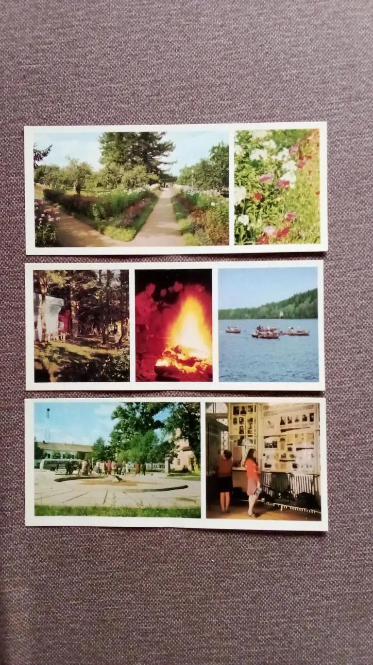 По Валдаю 1978 г. , полный набор - 12 открыток (Памятные места СССР) Валдай 4