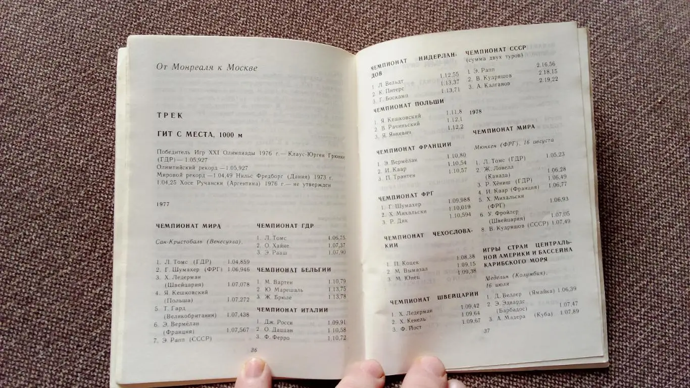 От Монреаля до Москвы : Велосипедный спорт 1980 г. (Велоспорт) Олимпиада 6