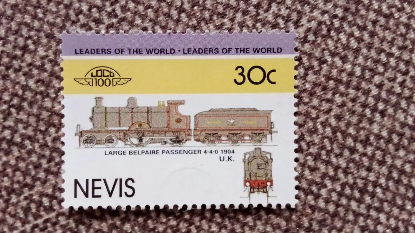 Nevis Паровоз (Локомотив) MNH ** (железная дорога , транспорт)