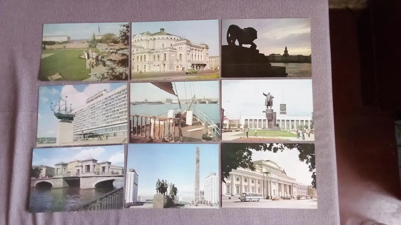Города СССР : Ленинград (Санкт-Петербург) 1983 г. полный набор - 28 открыток 3