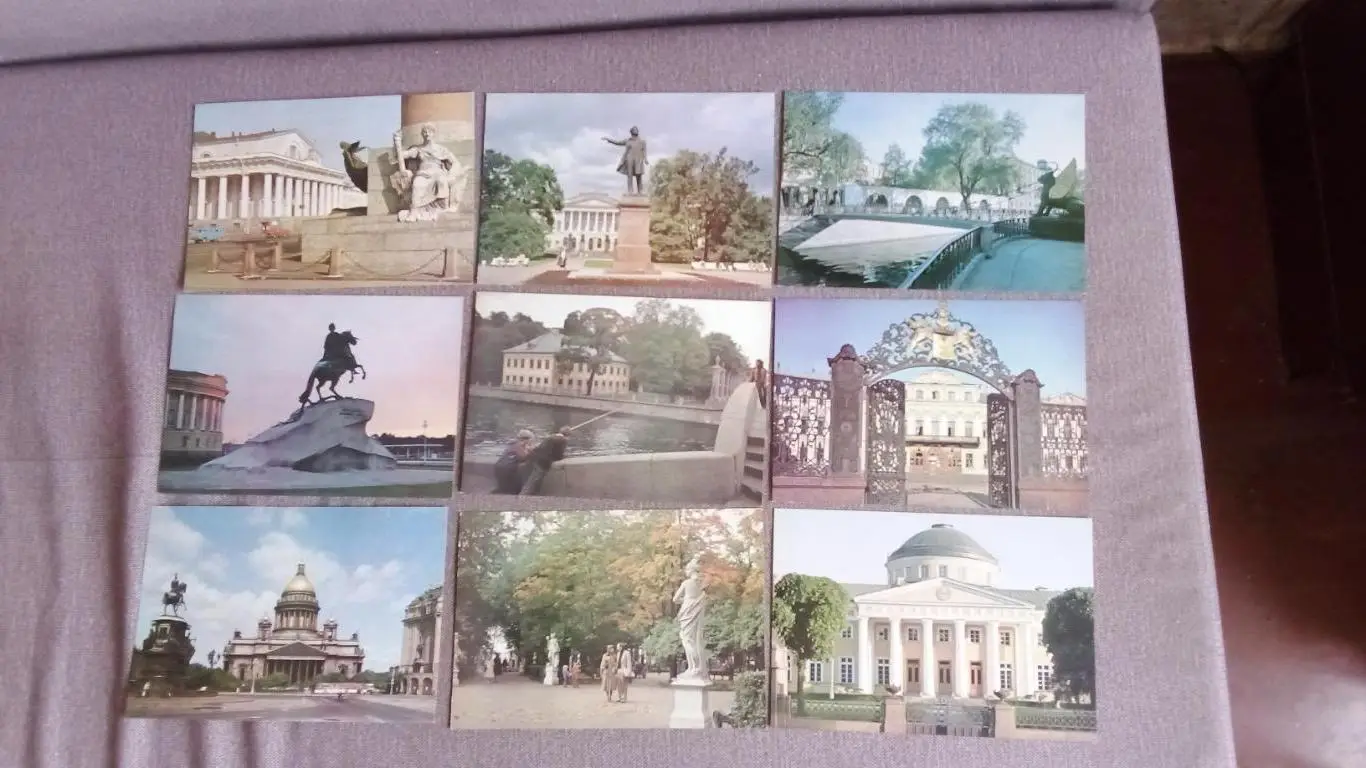 Города СССР : Ленинград (Санкт-Петербург) 1983 г. полный набор - 28 открыток 4