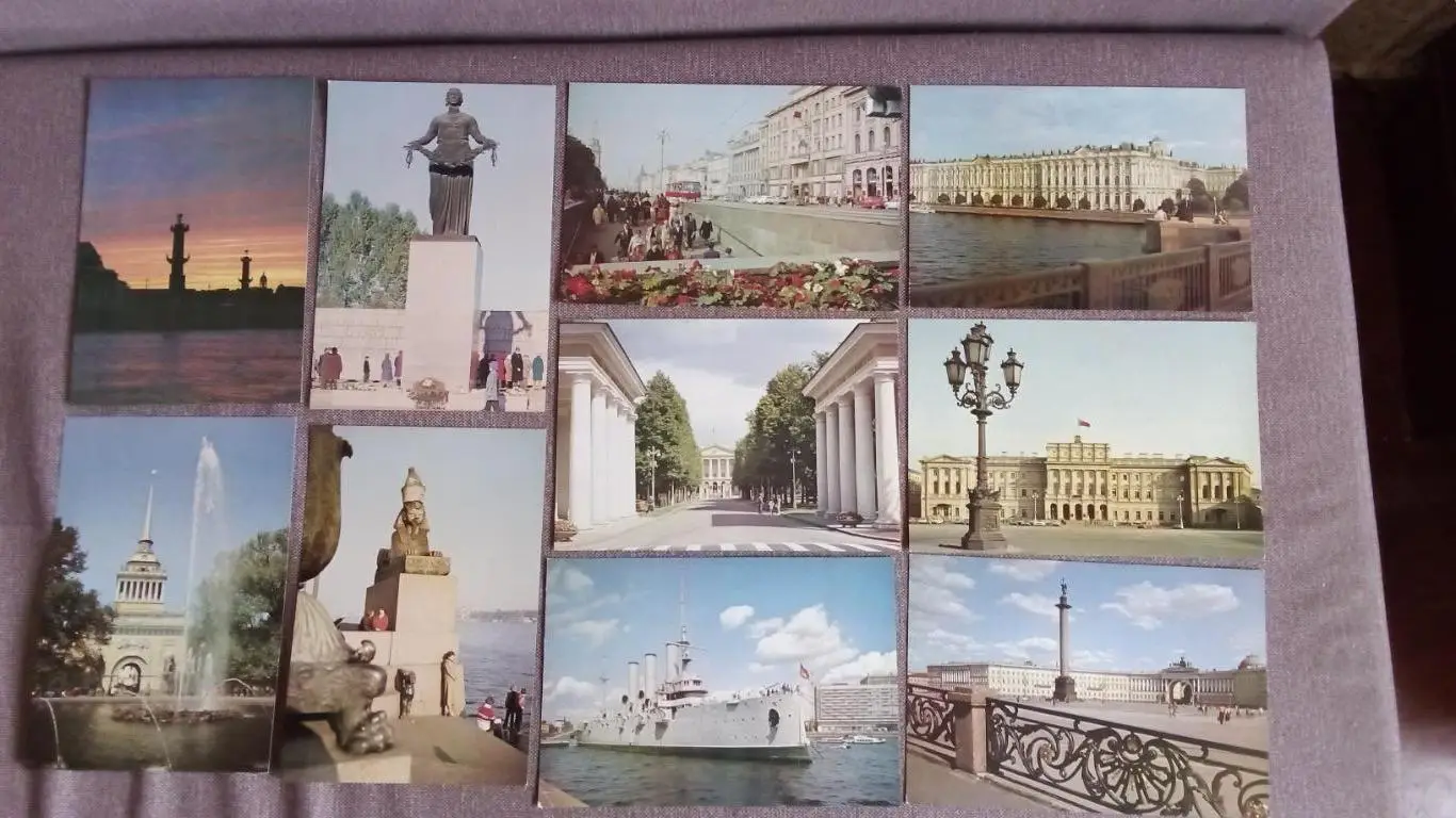 Города СССР : Ленинград (Санкт-Петербург) 1983 г. полный набор - 28 открыток 5
