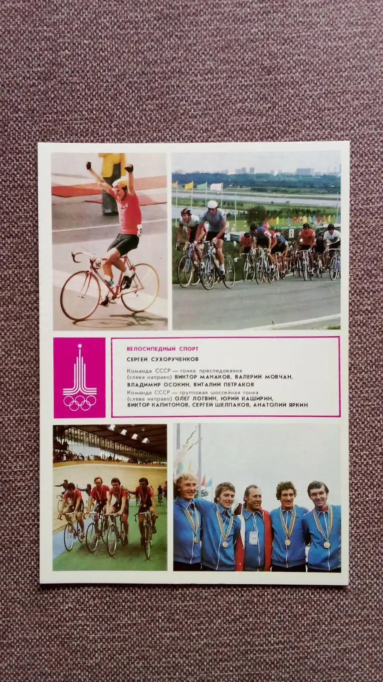 Олимпиада - 80 : Велосипедный спорт Олимпийские игры Велоспорт