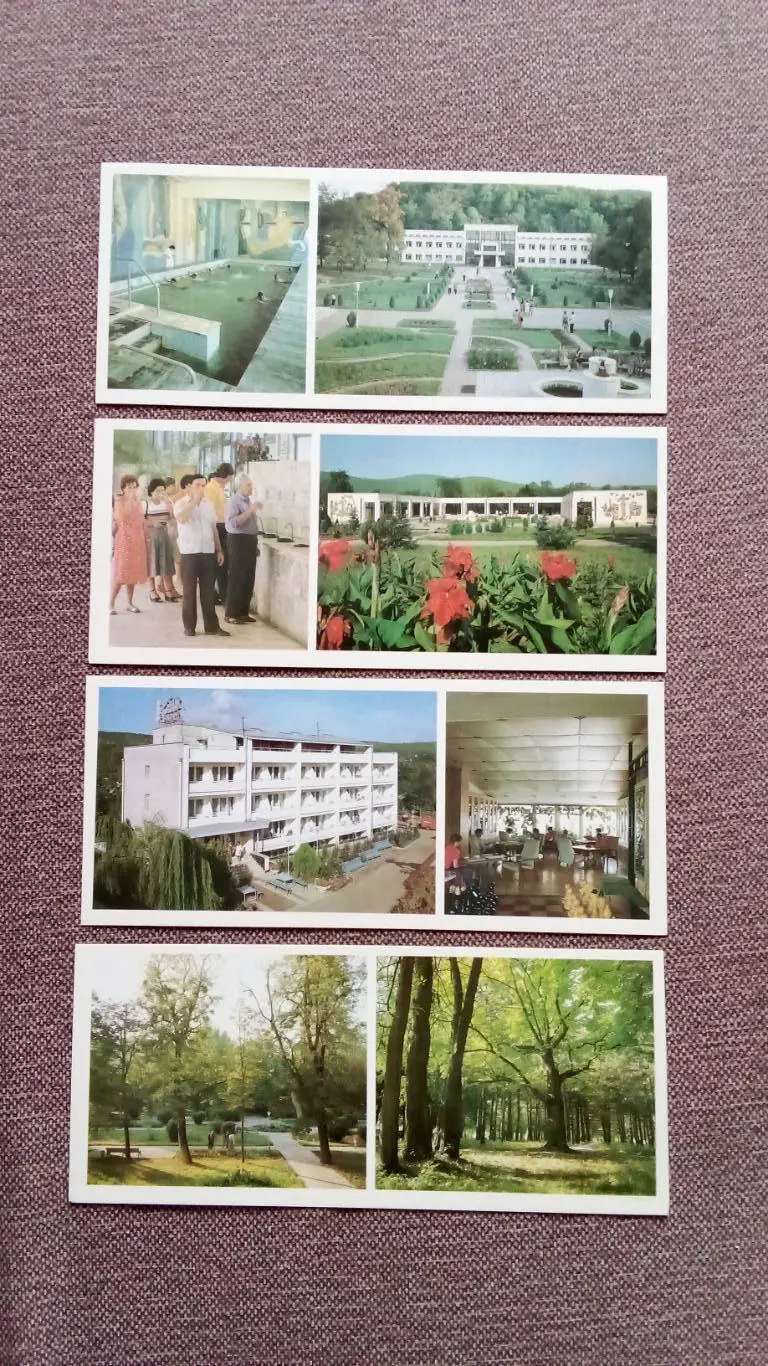 Города СССР : Горячий Ключ (Краснодарский край) 1987 г. полный набор-15 открыток 3