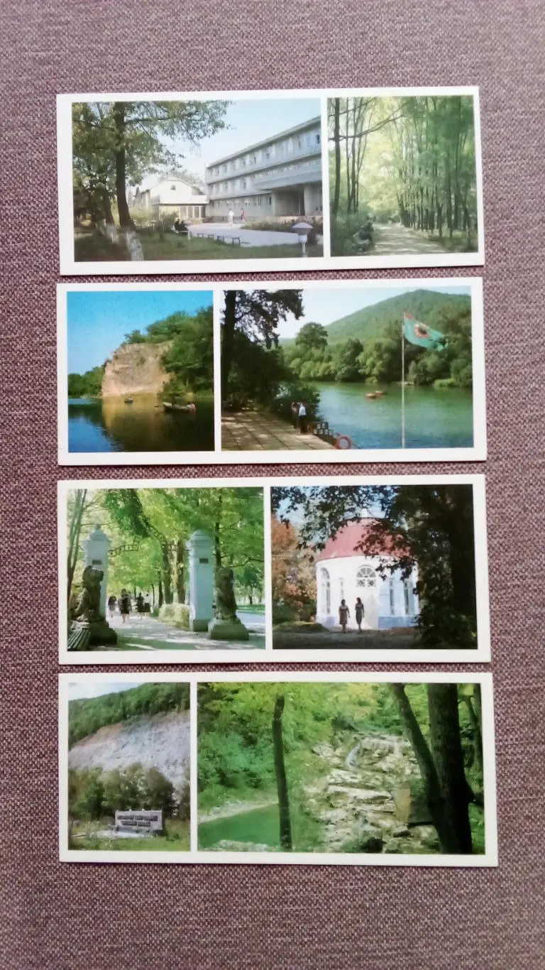 Города СССР : Горячий Ключ (Краснодарский край) 1987 г. полный набор-15 открыток 4