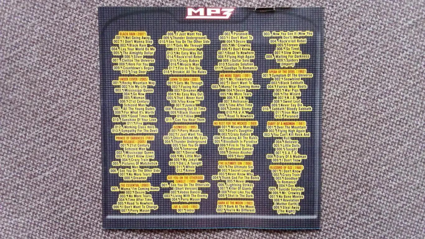 MP - 3 CD Ozzy Osbourne 15 альбомов (1980 - 2007 гг.) Hard & Heavy Metal (новый) 2