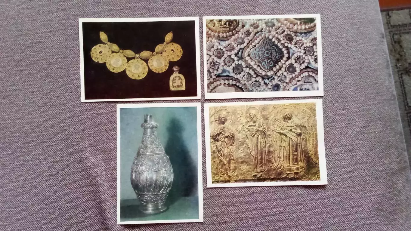 Оружейная палата Московского Кремля 1973 г. полный набор - 15 открыток (чистые) 2