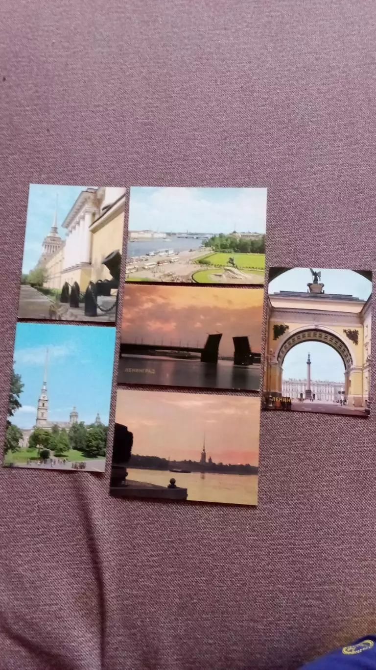 Города СССР : Ленинград (Санкт-Петербург) 1988 г. полный набор - 18 открыток 5