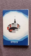 Города СССР : Рига (Латвия) 1969 г. полный набор - 16 открыток (чистые)