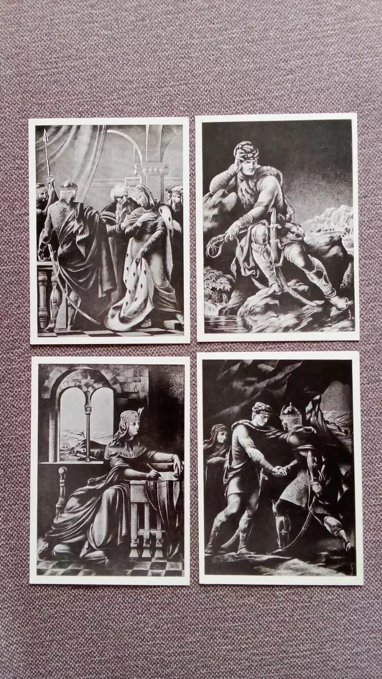 Поэма Витязь в тигровой шкуре Шота Руставели 1978 г. полный набор-12 открыток 3