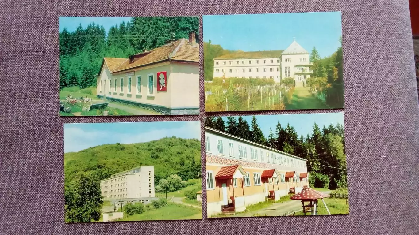 Здравницы Закарпатья (Украина) 1970 г. полный набор - 10 открыток (чистые) 3