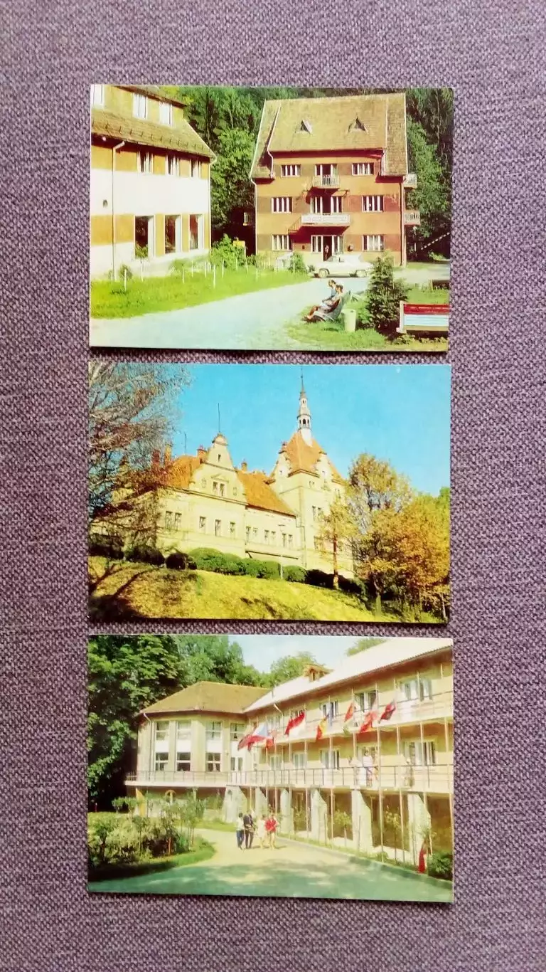 Здравницы Закарпатья (Украина) 1970 г. полный набор - 10 открыток (чистые) 4
