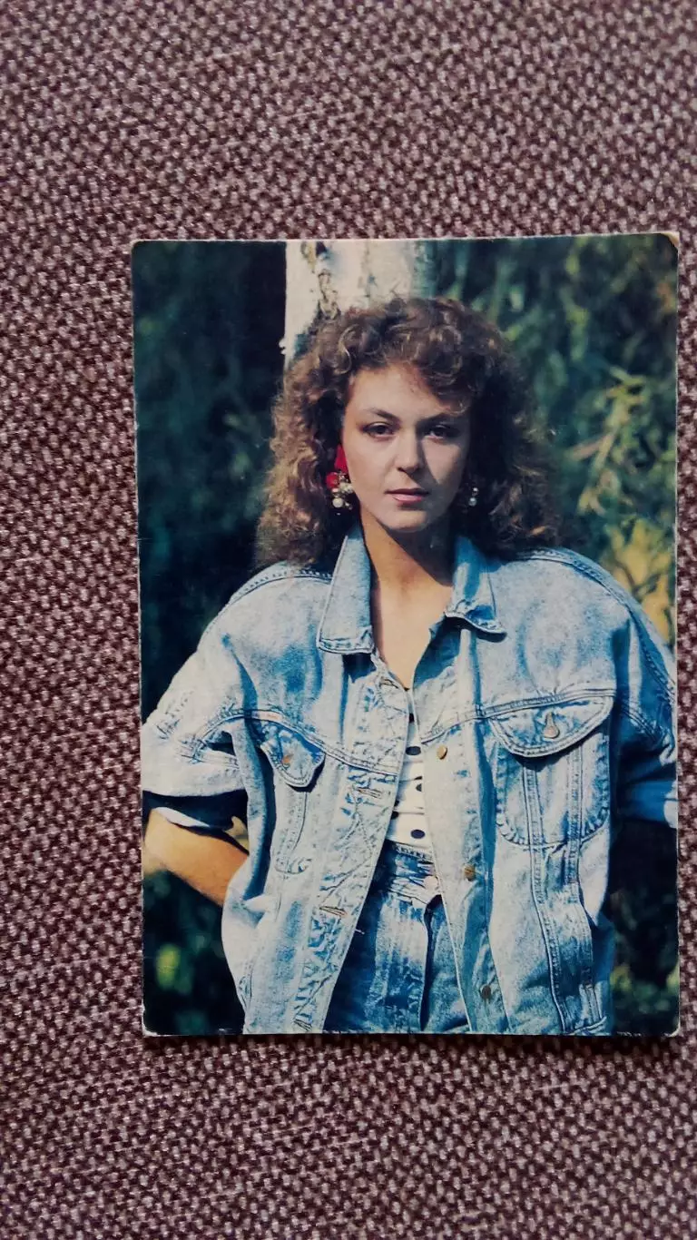 Карманный календарик : Елена Бондарчук 1990 г. Театр им. Моссовета Актриса