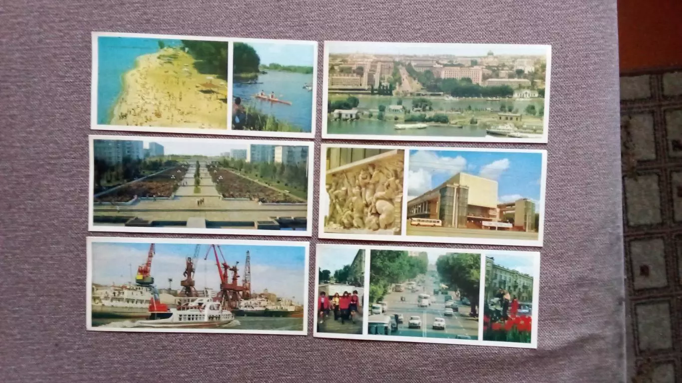 Города СССР : Ростов на Дону 1974 г. полный набор - 18 открыток (Транспорт) 4