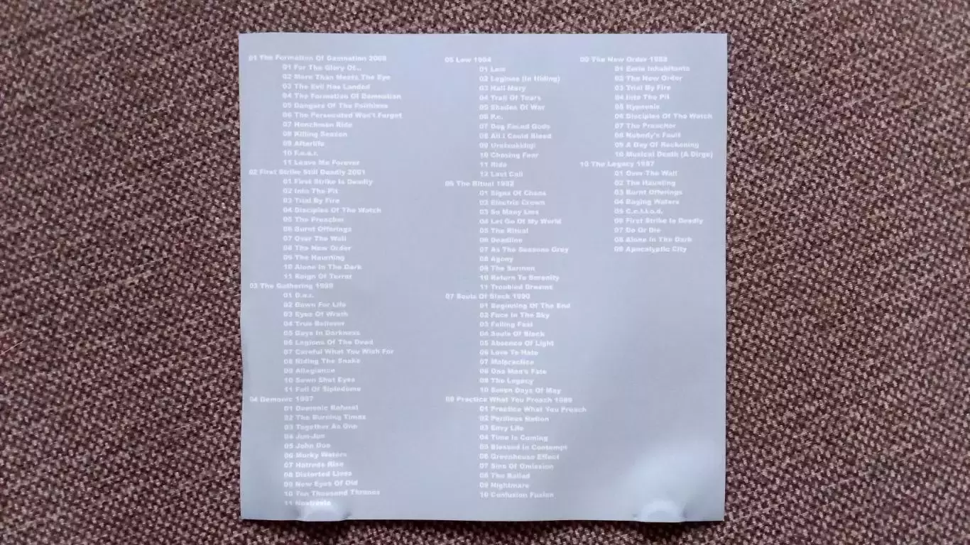 CD MP - 3 группаTestamentUSA 10 альбомов (1987 - 2008 гг.) Thrash metal 2