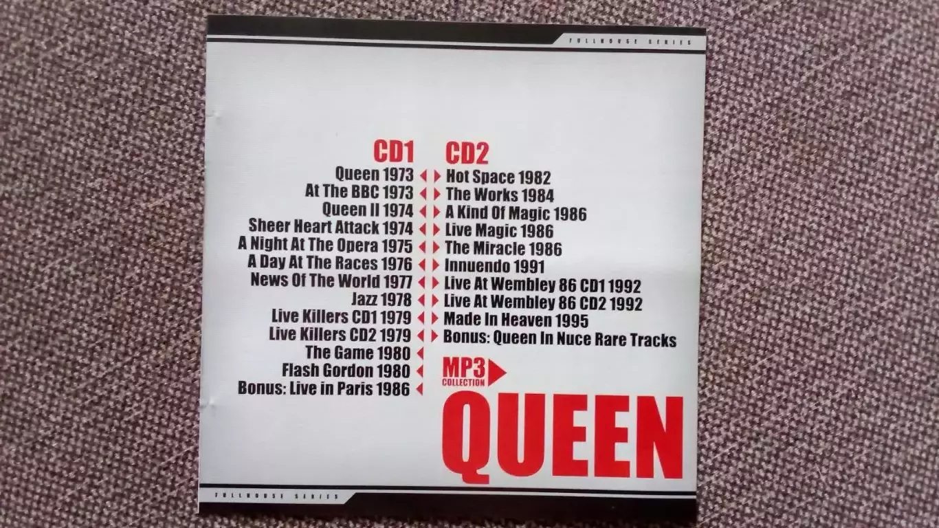 CD MP - 3 группа Queen 2 CD 22 альбома (1973 - 1995 гг.) лицензия 1