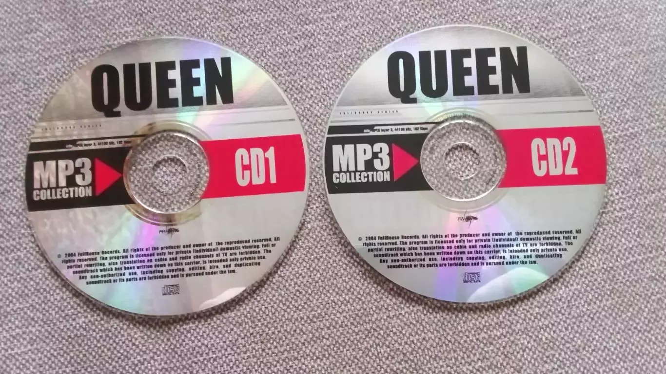 CD MP - 3 группа Queen 2 CD 22 альбома (1973 - 1995 гг.) лицензия 6