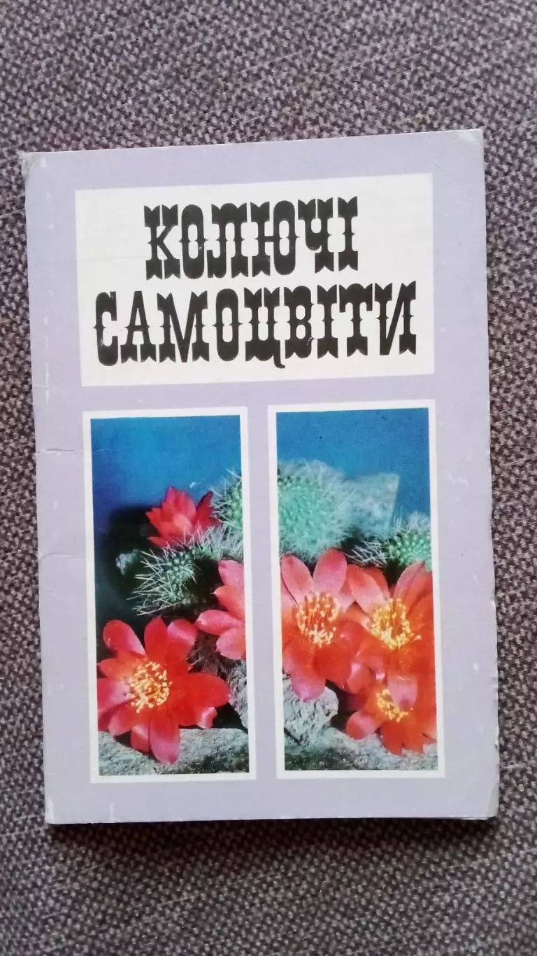Колючие самоцветы (Кактусы) 1977 г. полный набор - 10 открыток (цветы , флора)
