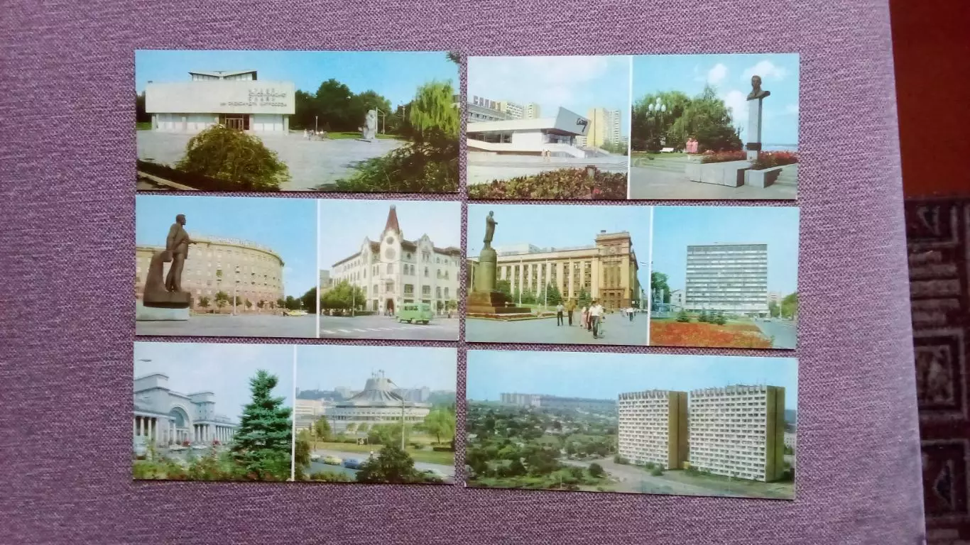 Города СССР : Днепропетровск 1983 г. полный набор - 17 открыток (Транспорт) 3