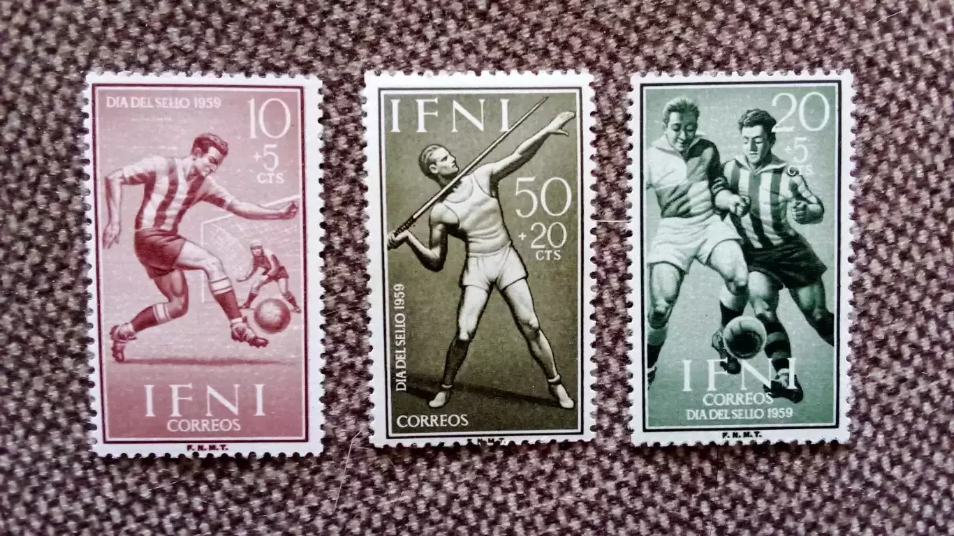 Ифни - Испания 1959 г. MNH ** футбол легкая атлетика (полная серия)