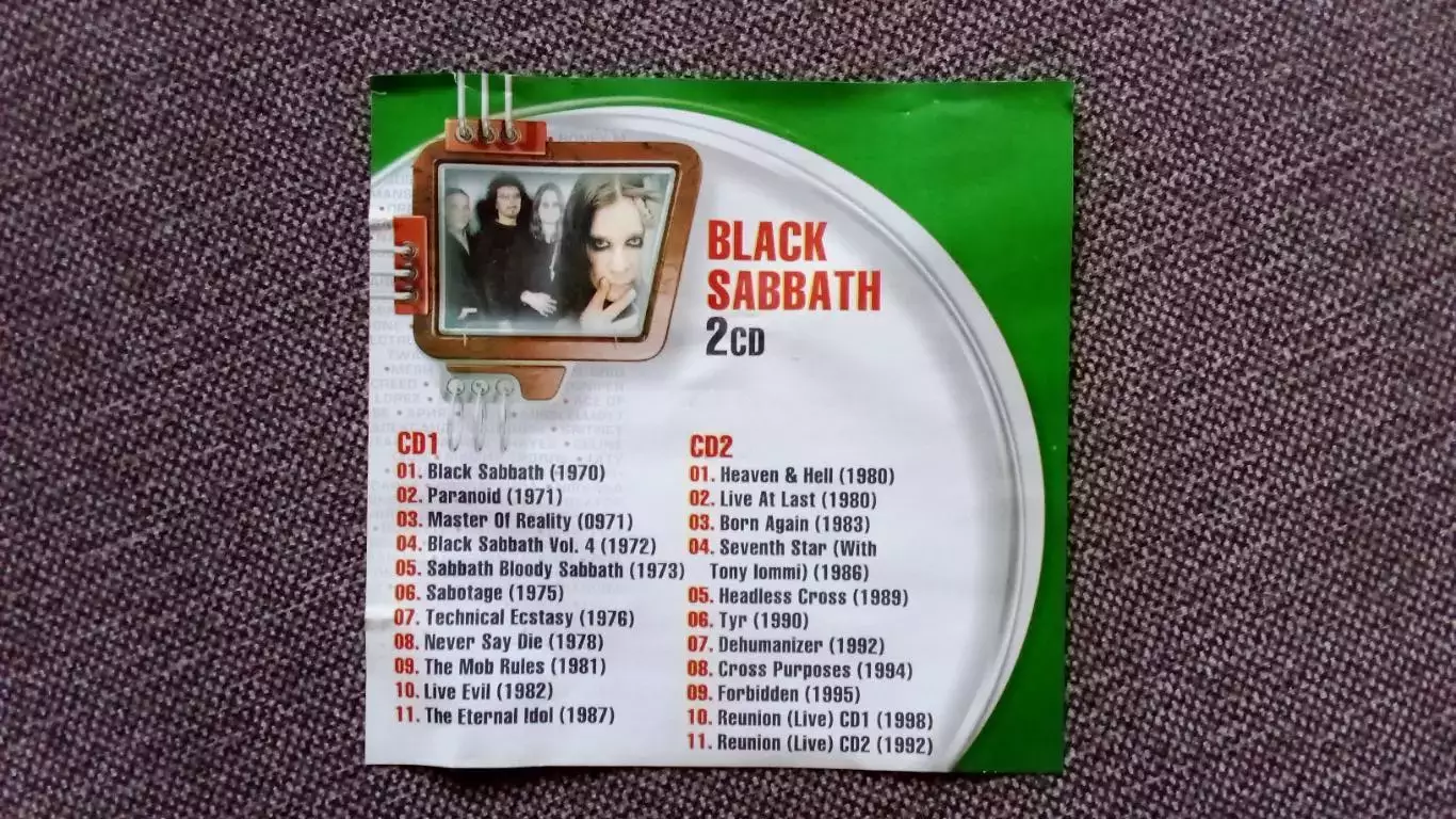 CD MP - 3 группа Black Sabbath 2 CD 22 альбома 1970 - 1998 гг.) Ozzy Osbourne 2
