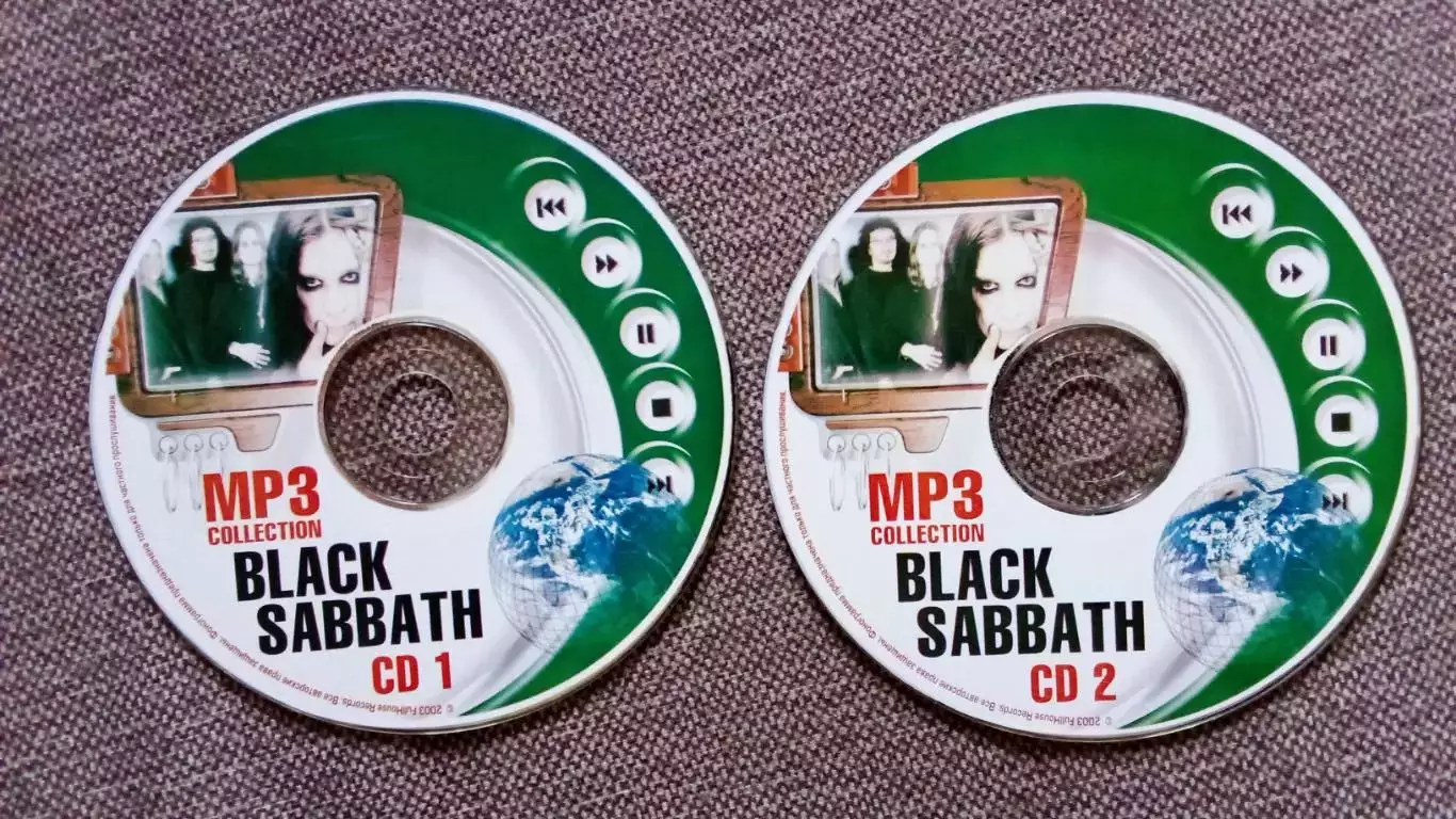 CD MP - 3 группа Black Sabbath 2 CD 22 альбома 1970 - 1998 гг.) Ozzy Osbourne 3