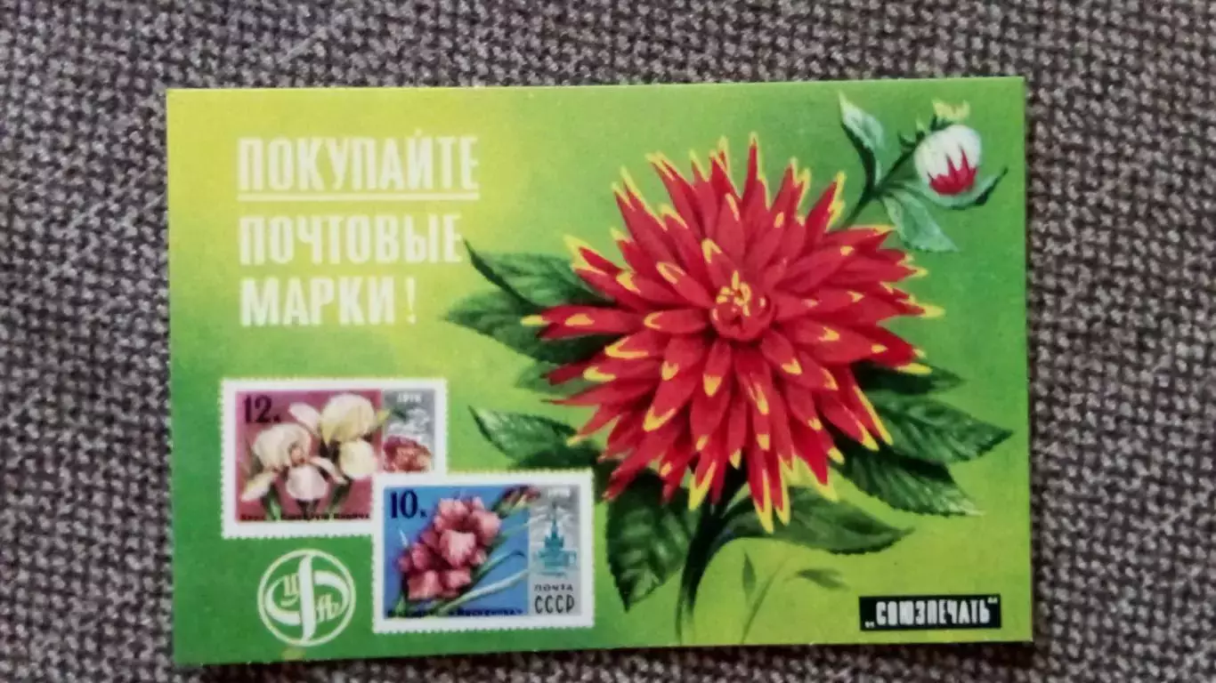 Карманный календарик : Покупайте почтовые марки 1979 г. Цветы Растения Флора