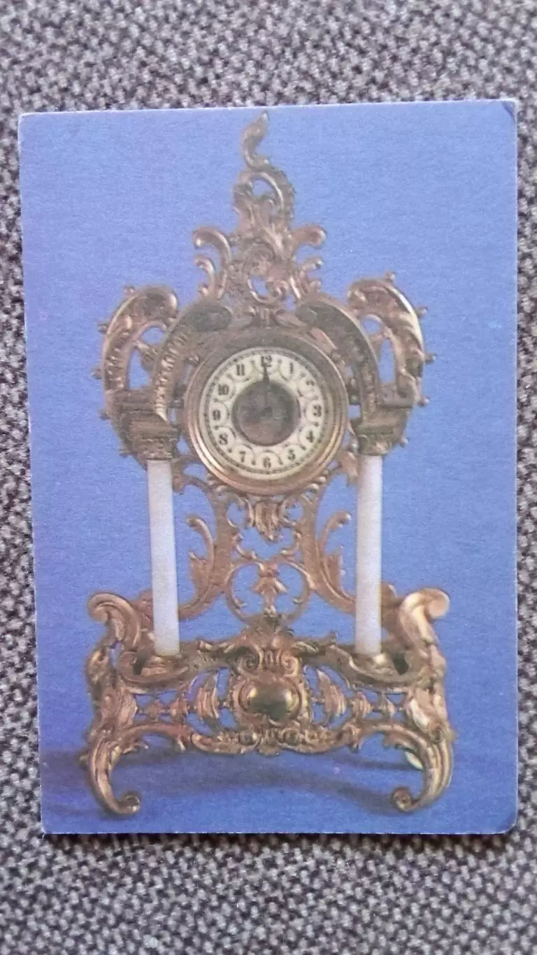 Карманный календарик : Старинные часы 1980 г. набор - 8 штук Прибалтика