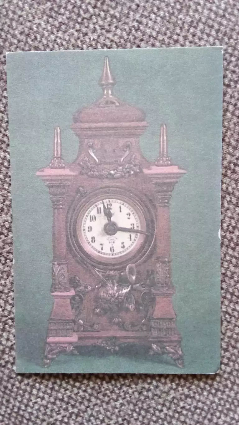 Карманный календарик : Старинные часы 1980 г. набор - 8 штук Прибалтика 1