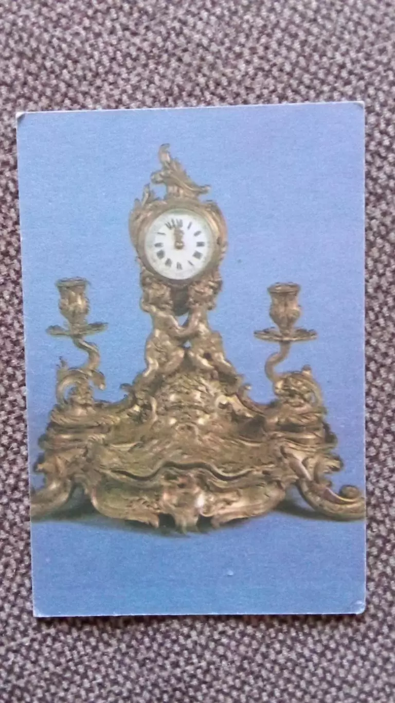 Карманный календарик : Старинные часы 1980 г. набор - 8 штук Прибалтика 3