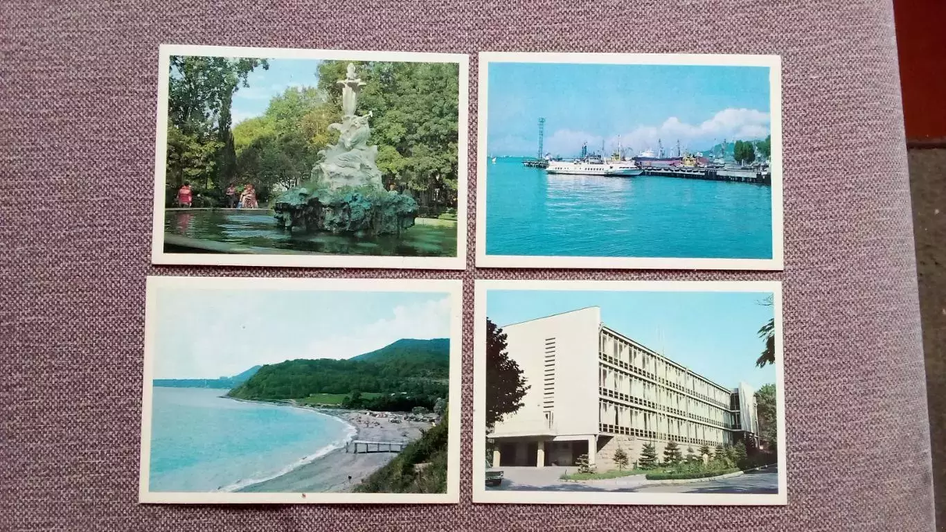 Города СССР : Туапсе (Краснодарский край) 1980 г. полный набор - 15 открыток 4