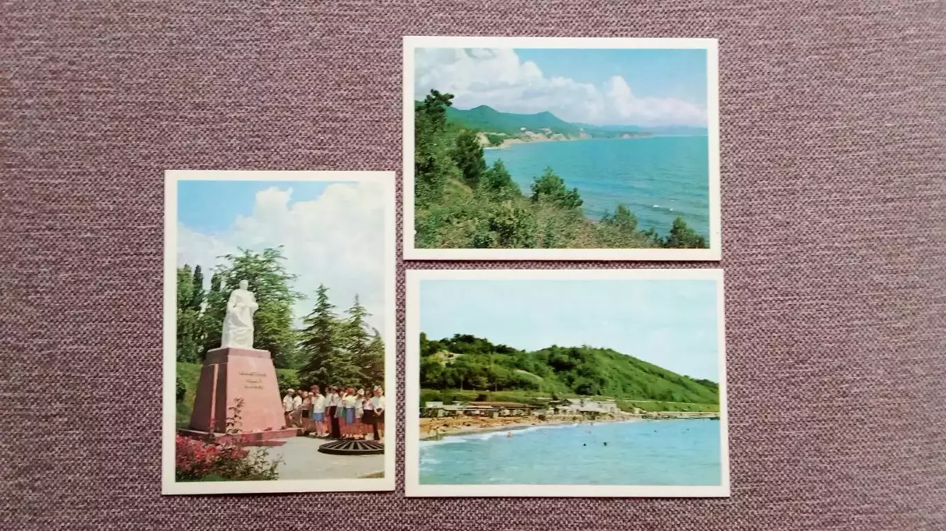 Города СССР : Туапсе (Краснодарский край) 1980 г. полный набор - 15 открыток 5