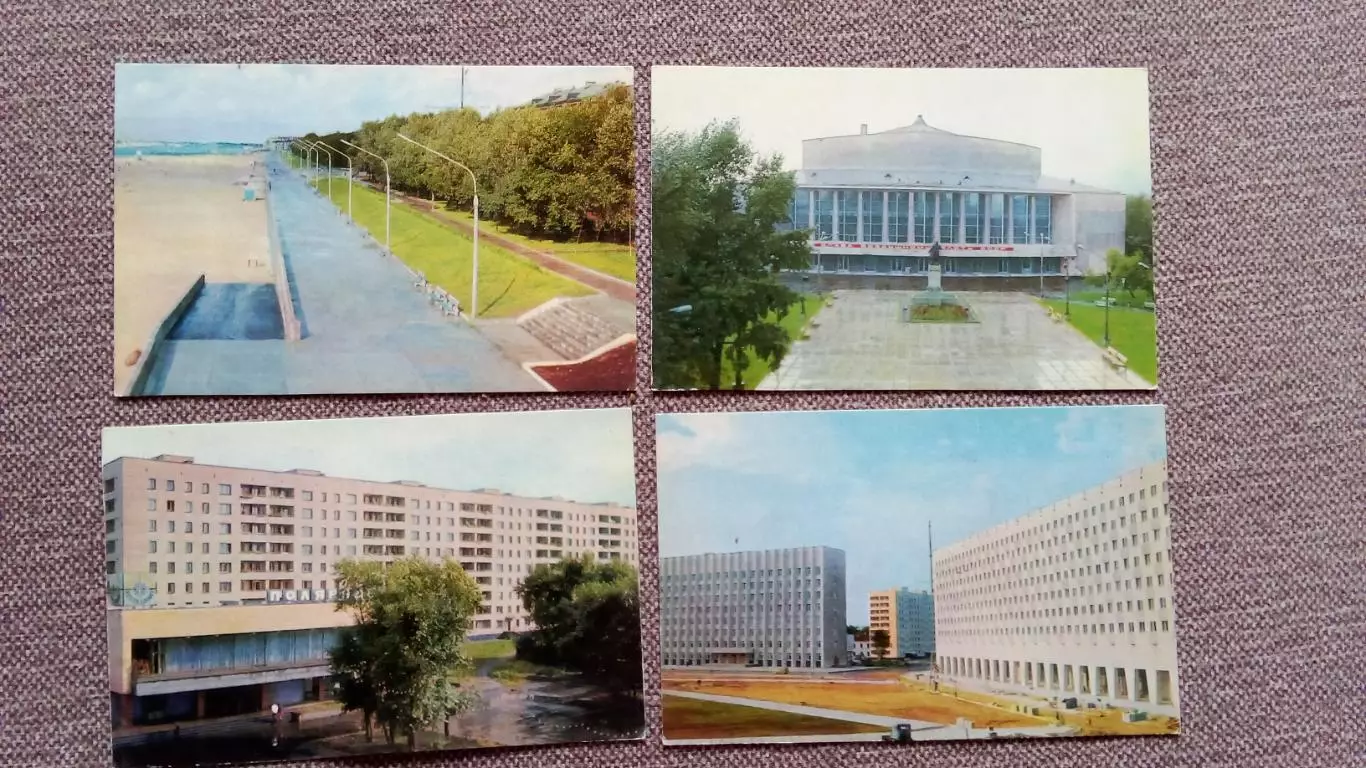Города СССР : Архангельск 1975 г. полный набор - 16 открыток (Транспорт) 2