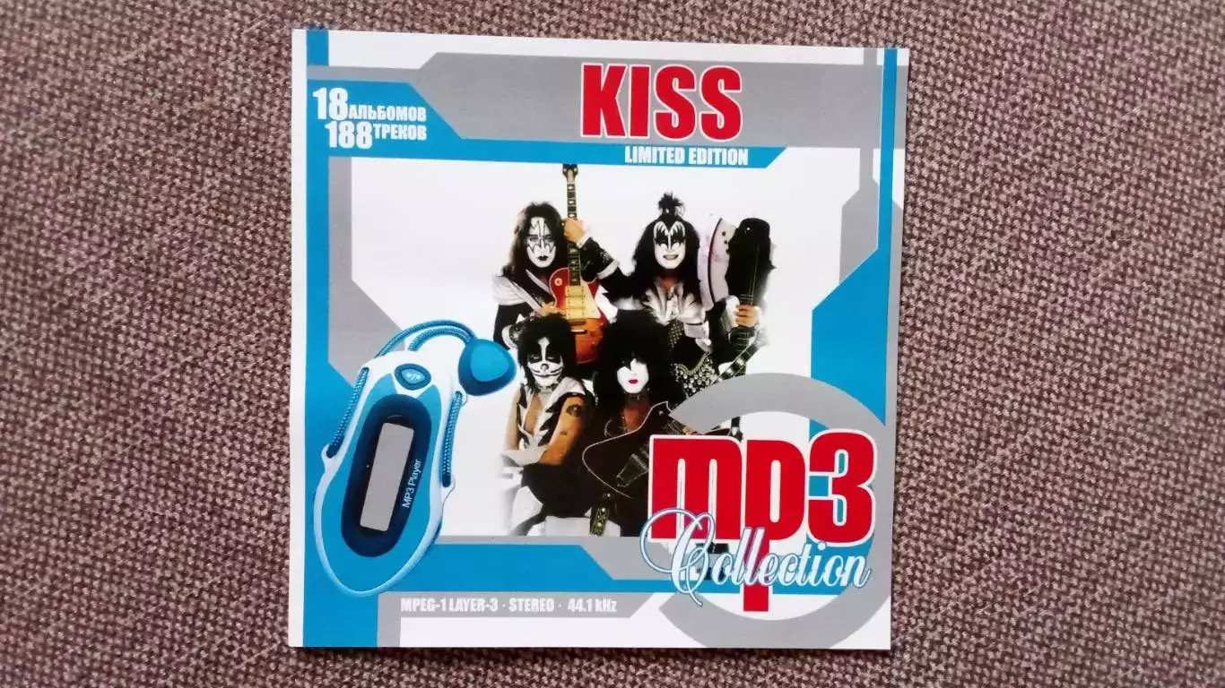 CD MP - 3 диск Группа Kiss 18 альбомов 1974 - 2009 гг. лицензия Hard & Heavy