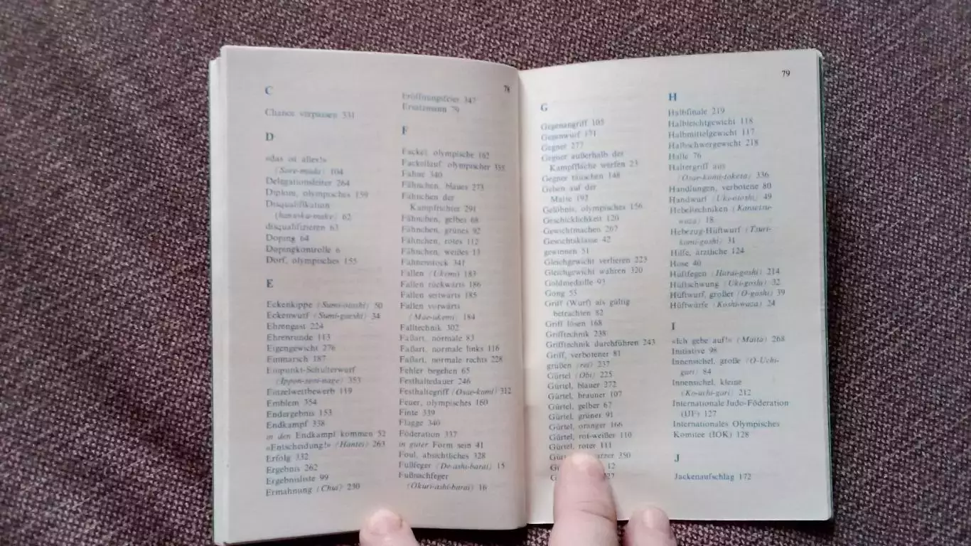 Дзюдо : спортивные термины на пяти языках 1979 г. Спорт Борьба Дзю-до Олимпиада 7