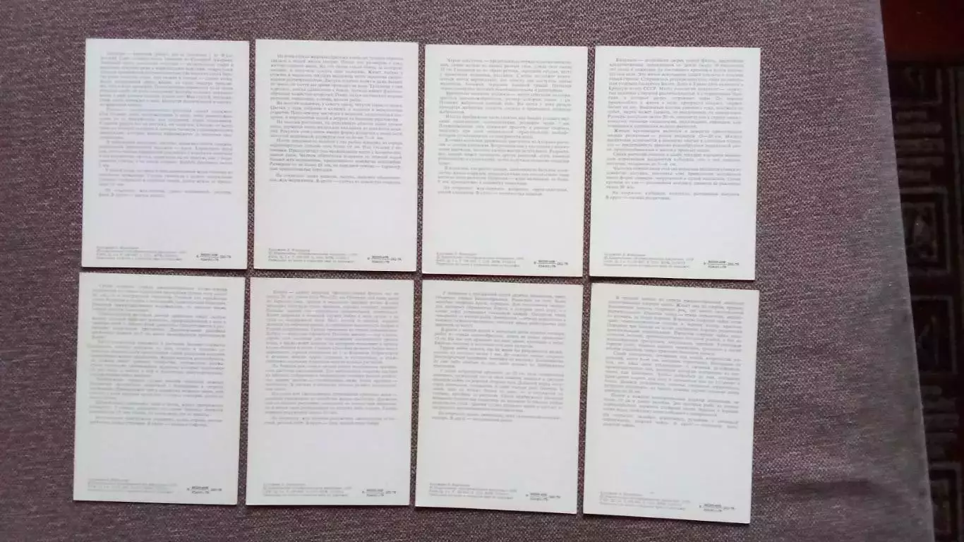 У водоема (выпуск № 2) 1978 г. полный набор - 16 открыток (Флора Фауна) Рыба 7