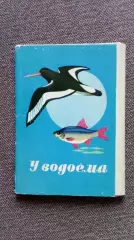 У водоема (выпуск № 2) 1978 г. полный набор - 16 открыток (Флора Фауна) Рыба