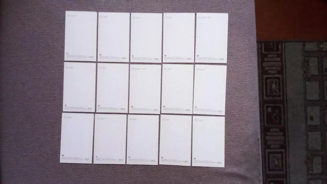 Цветы : Сирень 1976 г. полный набор - 30 открыток (чистые) Флора Растения 6