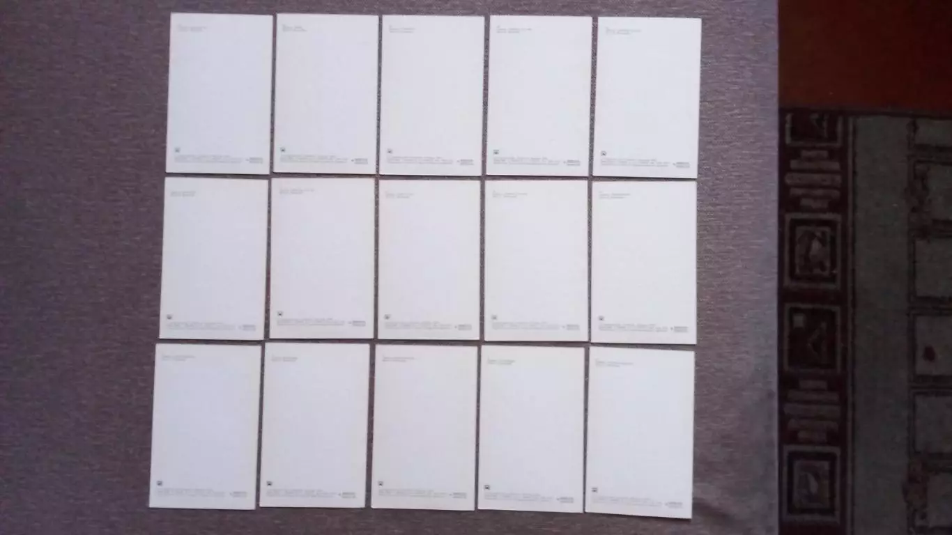 Цветы : Сирень 1976 г. полный набор - 30 открыток (чистые) Флора Растения 7