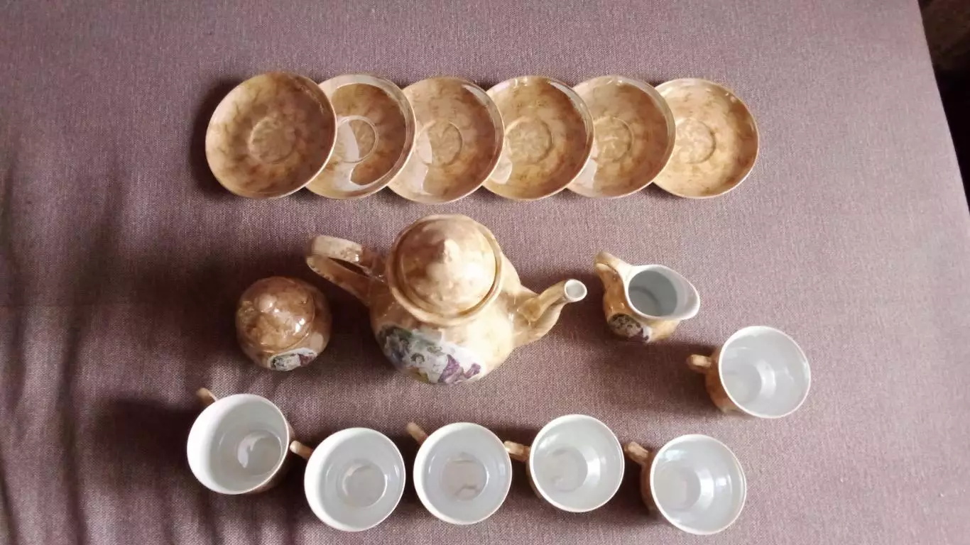 Чайный сервиз ( made in Poland ) 70 - е годы (полный комплект) 2