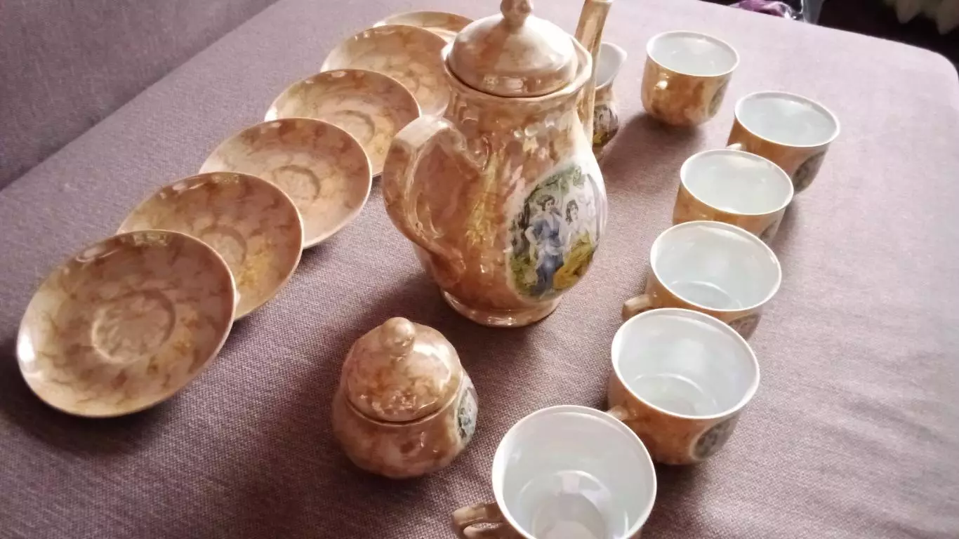 Чайный сервиз ( made in Poland ) 70 - е годы (полный комплект) 3