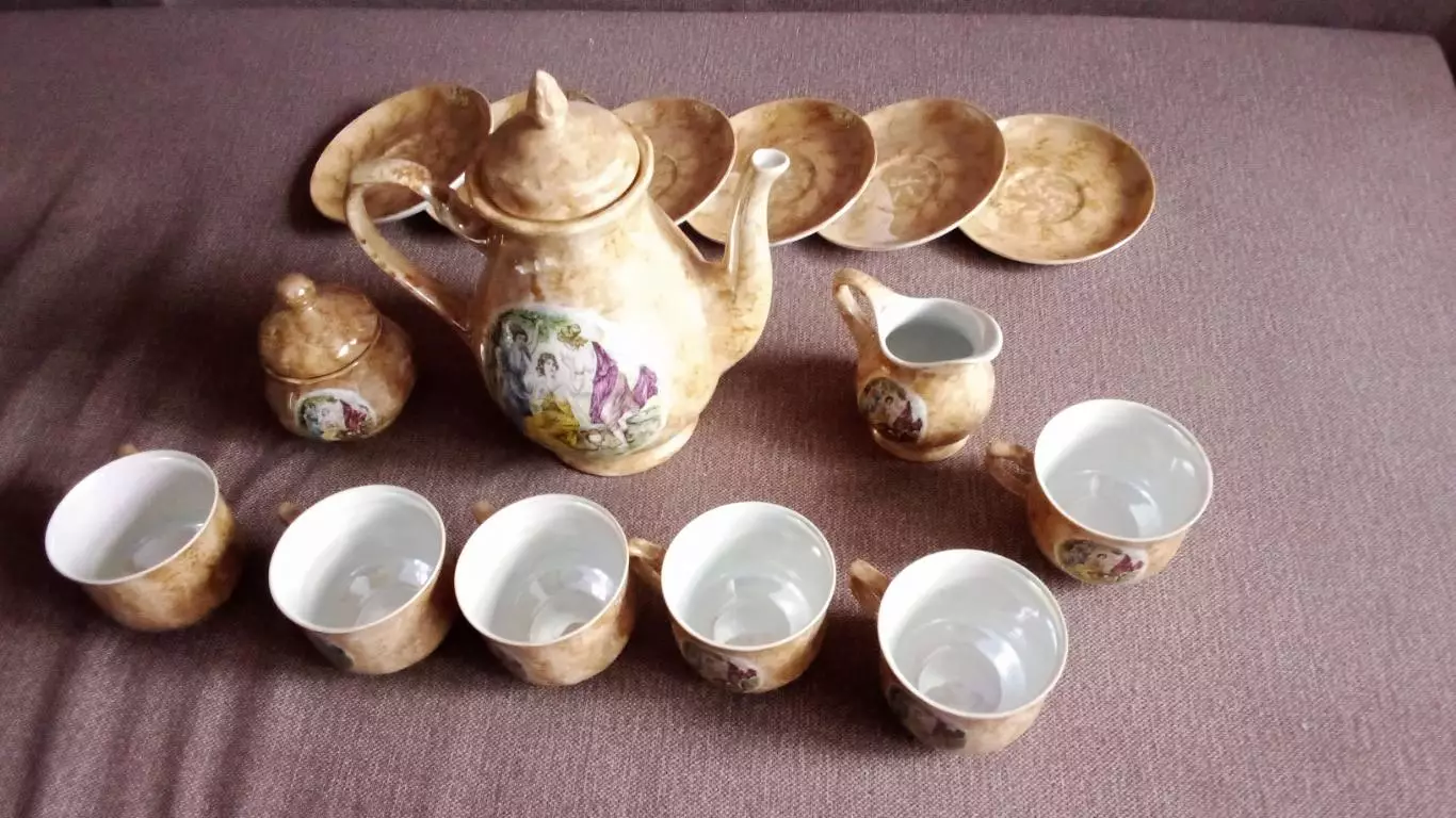Чайный сервиз ( made in Poland ) 70 - е годы (полный комплект) 7