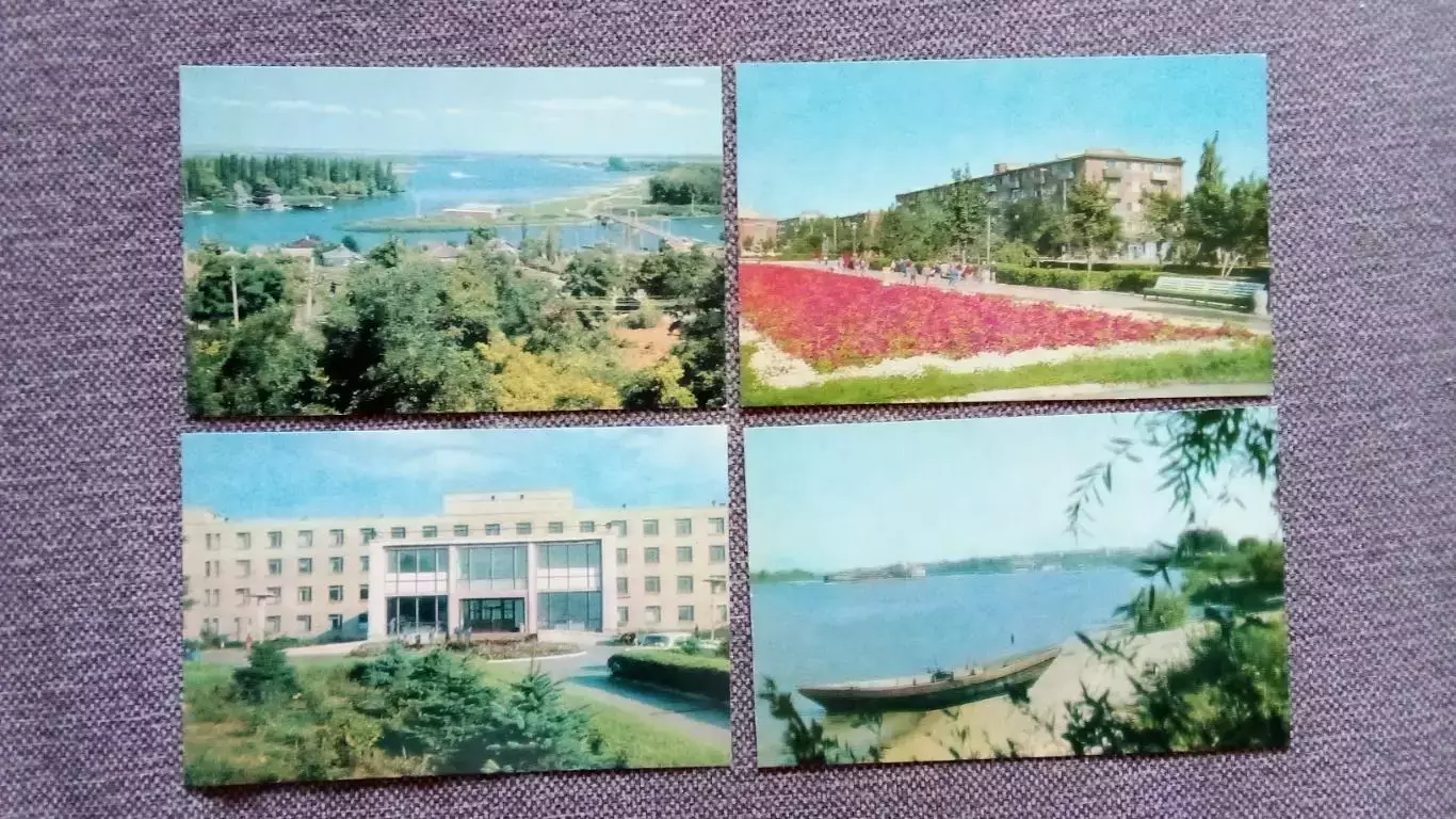 Города СССР : Азов (Ростовская область) 1972 г. полный набор - 16 открыток 3