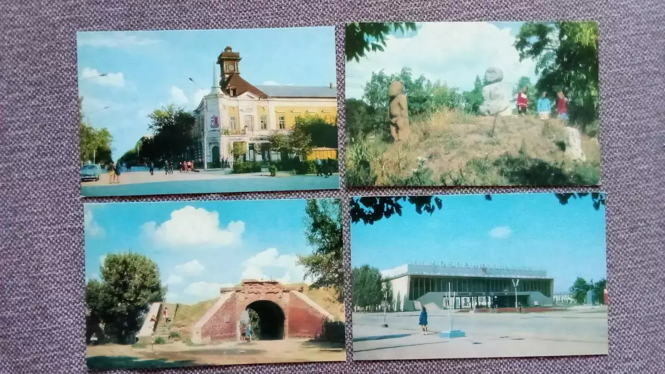 Города СССР : Азов (Ростовская область) 1972 г. полный набор - 16 открыток 4