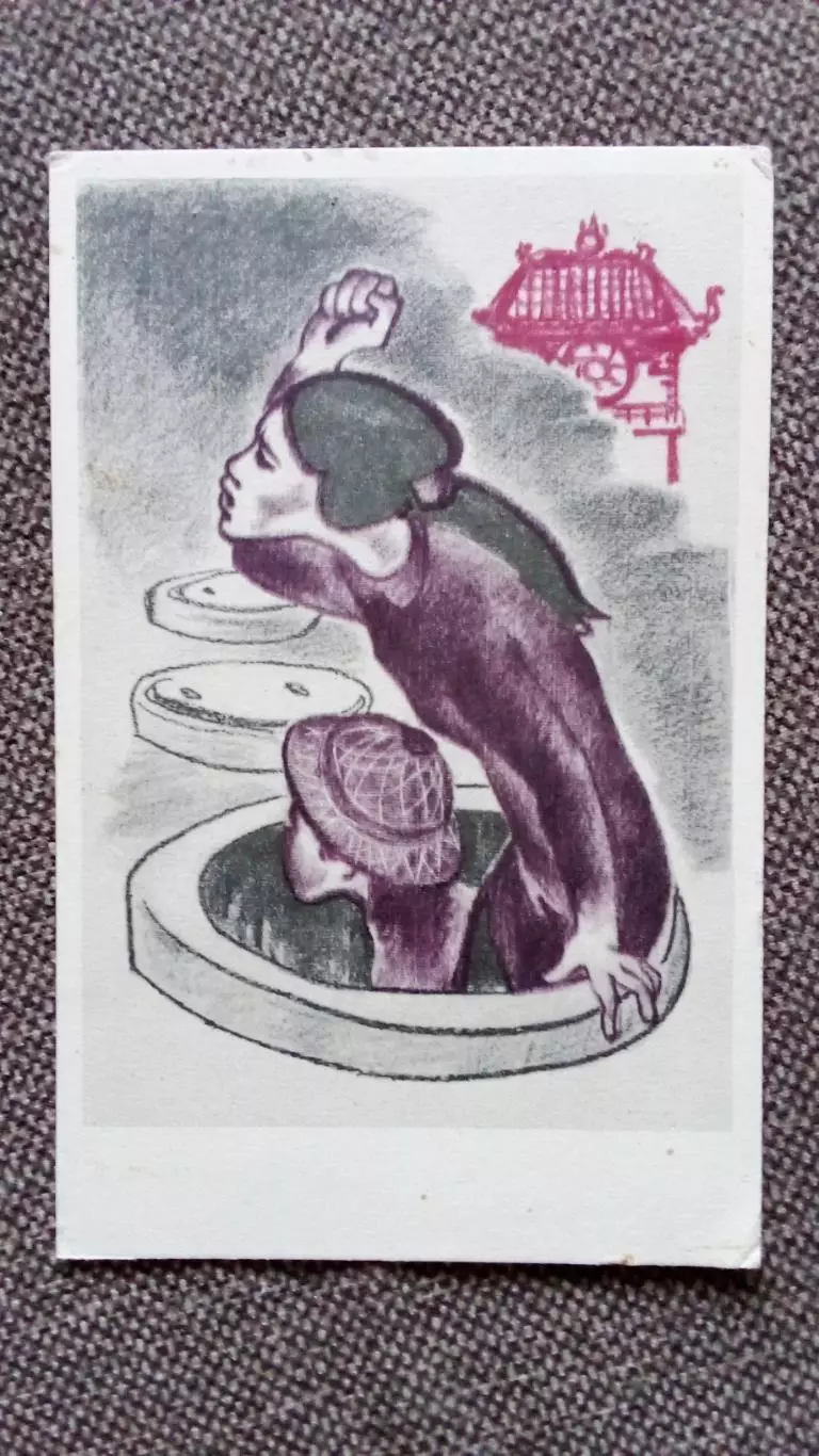 Вьетнамские девушки . Война во Вьетнаме 1969 г. Проклятье агрессору ! Милитария