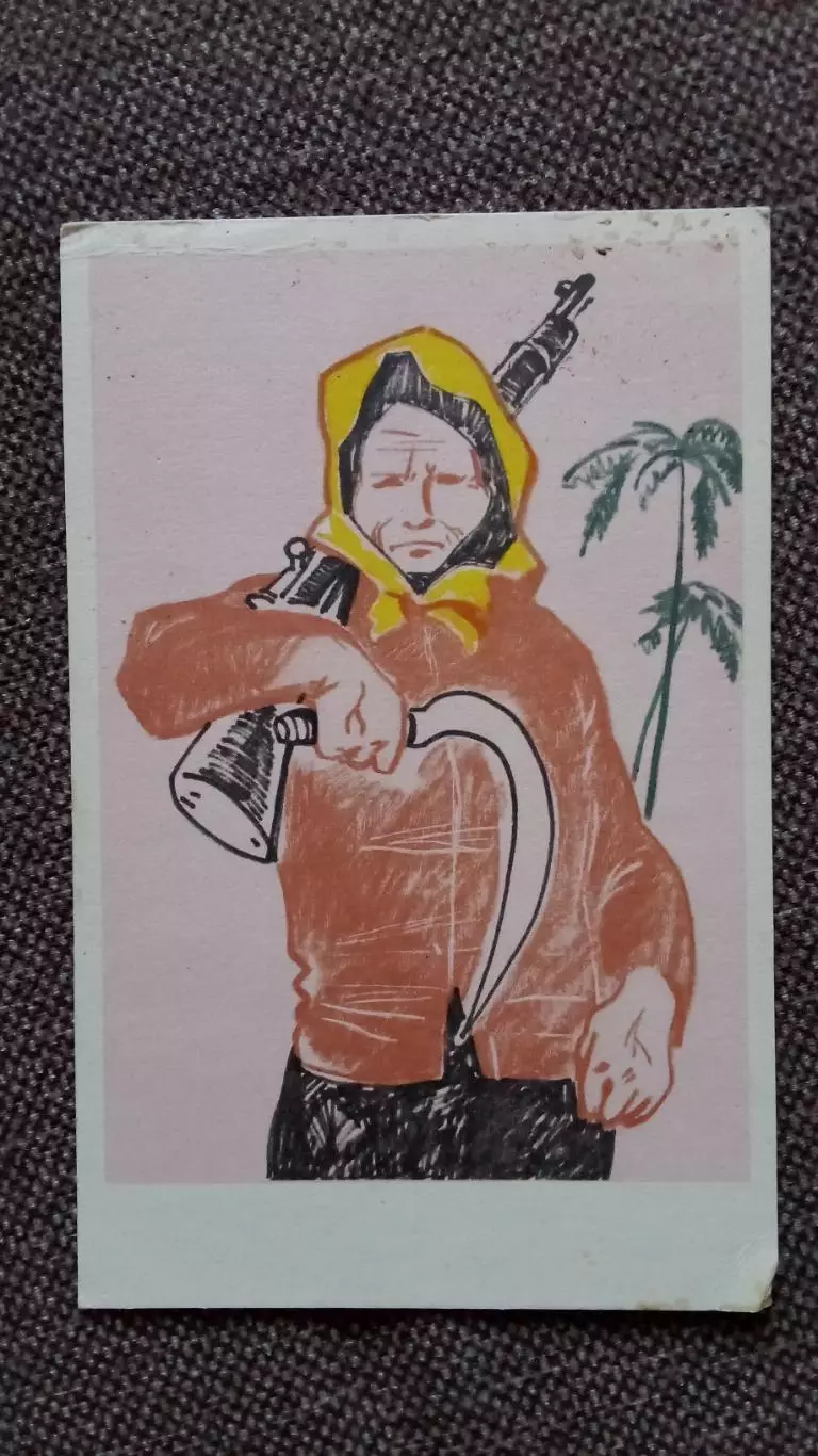 Вьетнамские девушки . Война во Вьетнаме 1969 г. В бою и труде Девушка Милитария