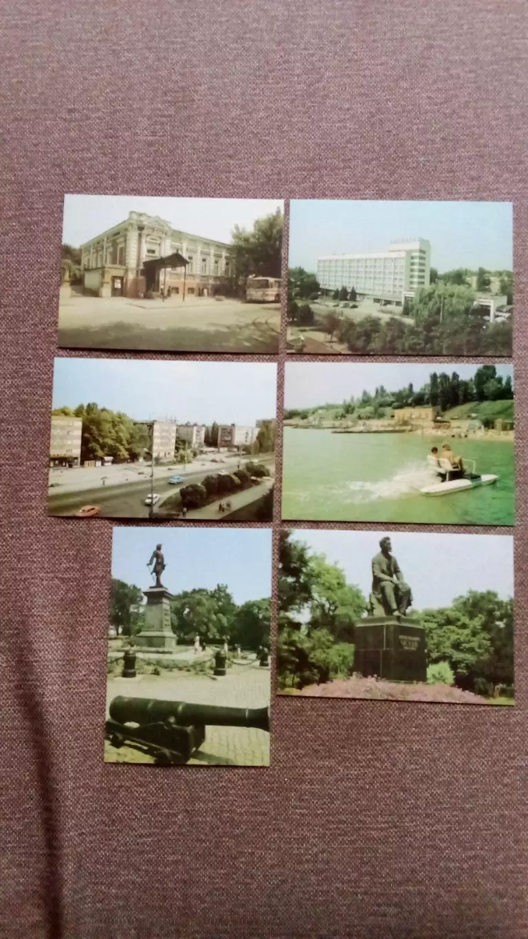 Города СССР : Таганрог (Ростовская область) 1989 г. полный набор - 18 открыток 3