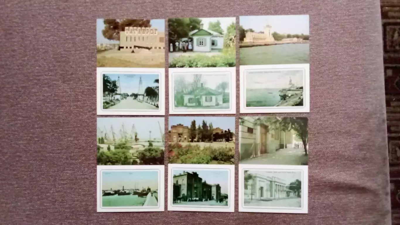 Города СССР : Таганрог (Ростовская область) 1989 г. полный набор - 18 открыток 5