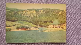 Крым. Ялта . На катере вдоль берегов Ялты (60 - е годы) Транспорт Флот (РЕДКАЯ)
