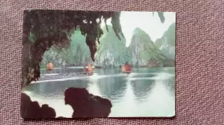 Вьетнам (Vietnam) - Пещера Bo Nau 80 - е годы (Транспорт Лодка Джонка)